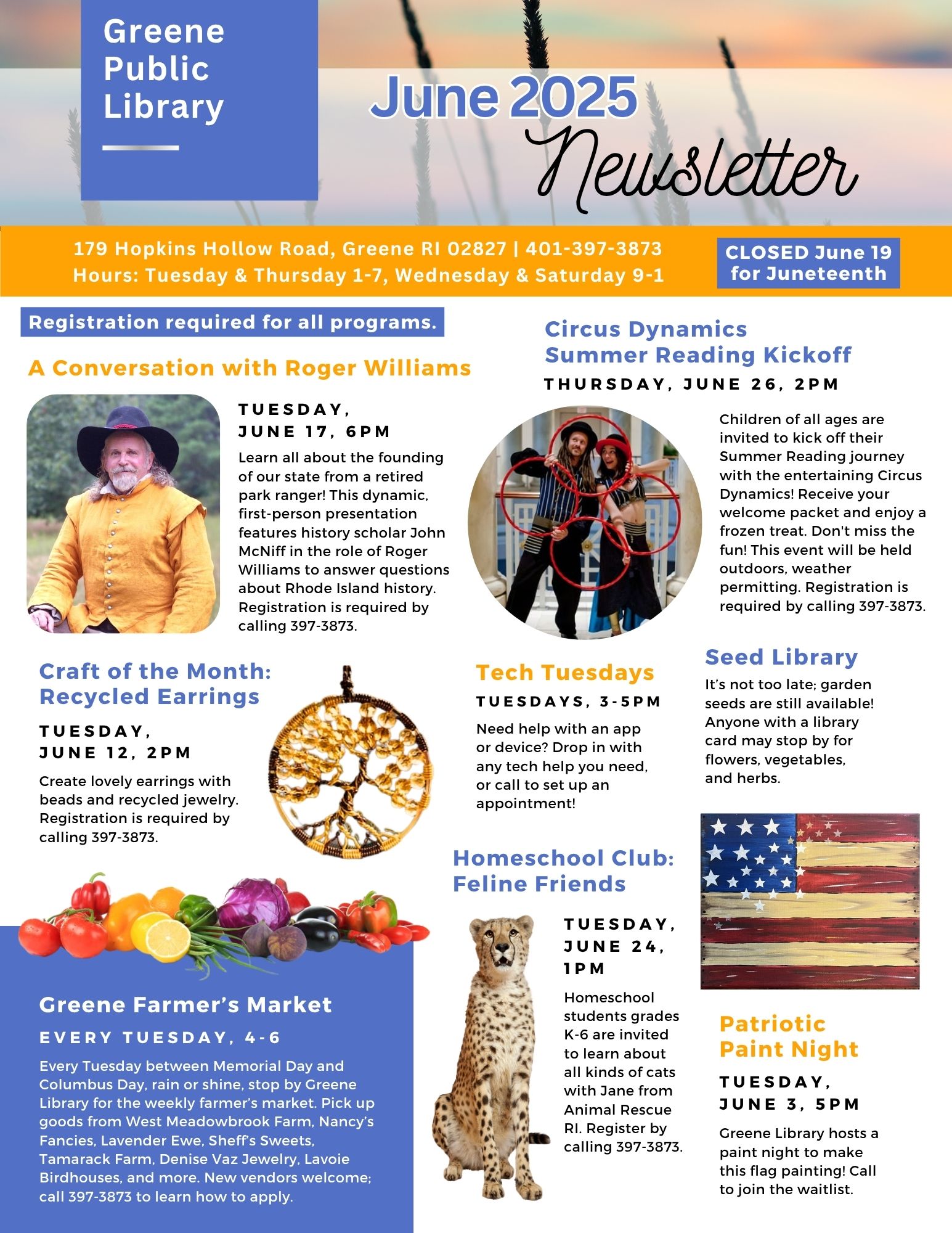 June 2025 Greene Newsletter page 1
