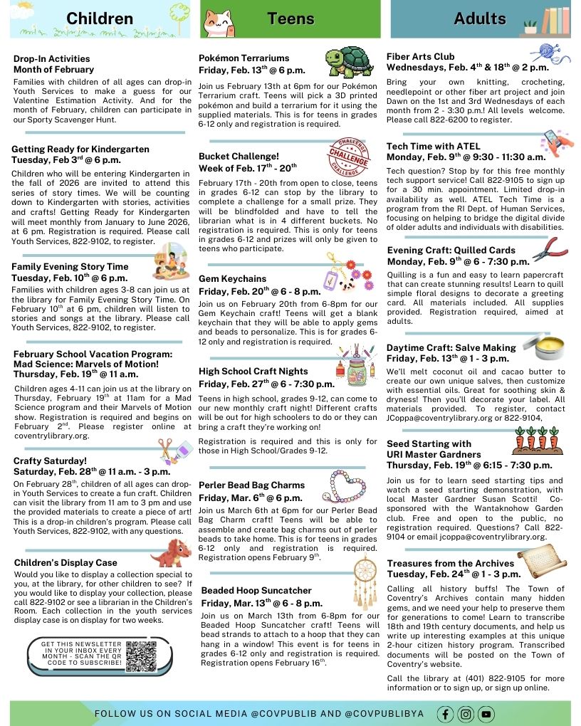 Coventry Newsletter, page 2