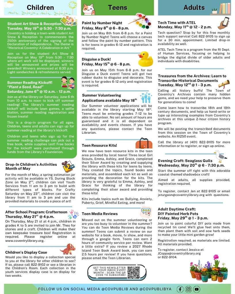 Coventry Newsletter, page 2