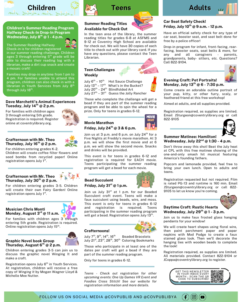 Coventry Newsletter, page 2