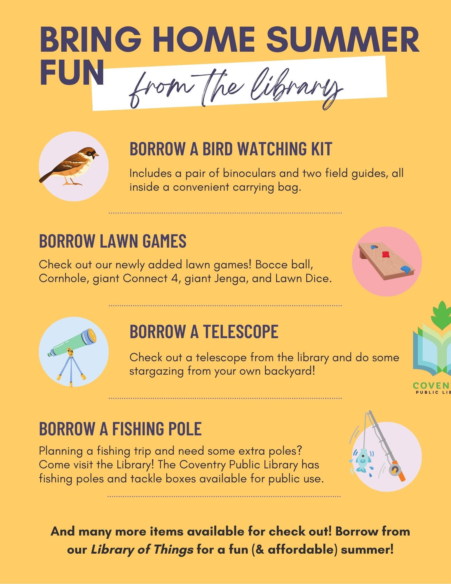 Bring summer fun home from the library!