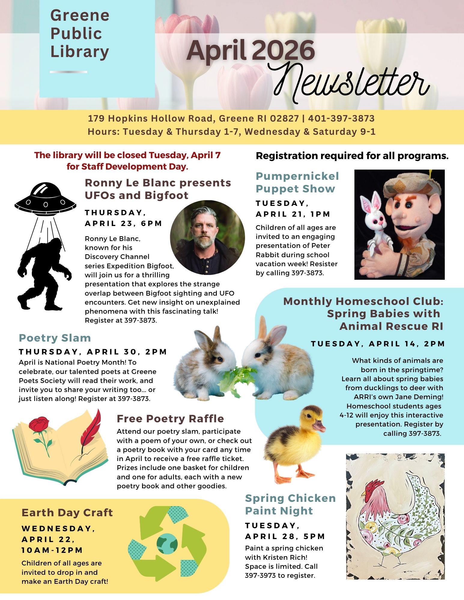 Greene Newsletter, page 1