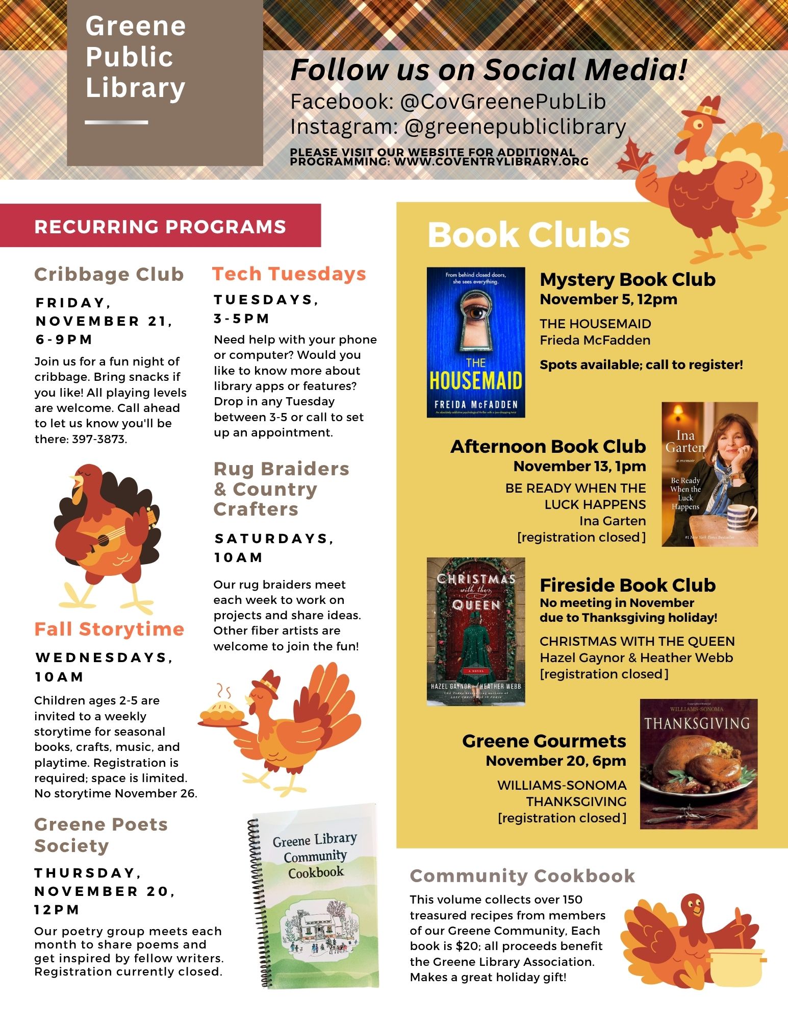 Greene November Newsletter, 2025, page 2