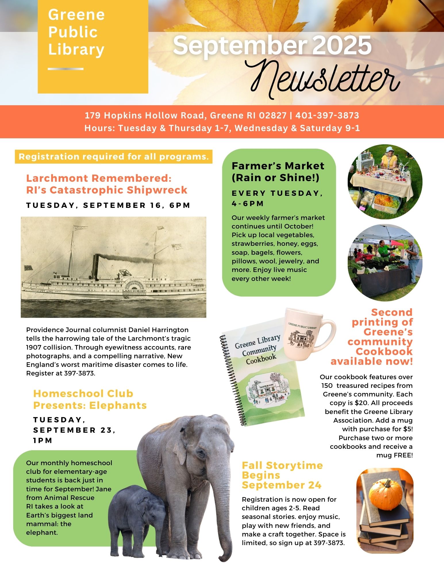Greene Newsletter, page 1