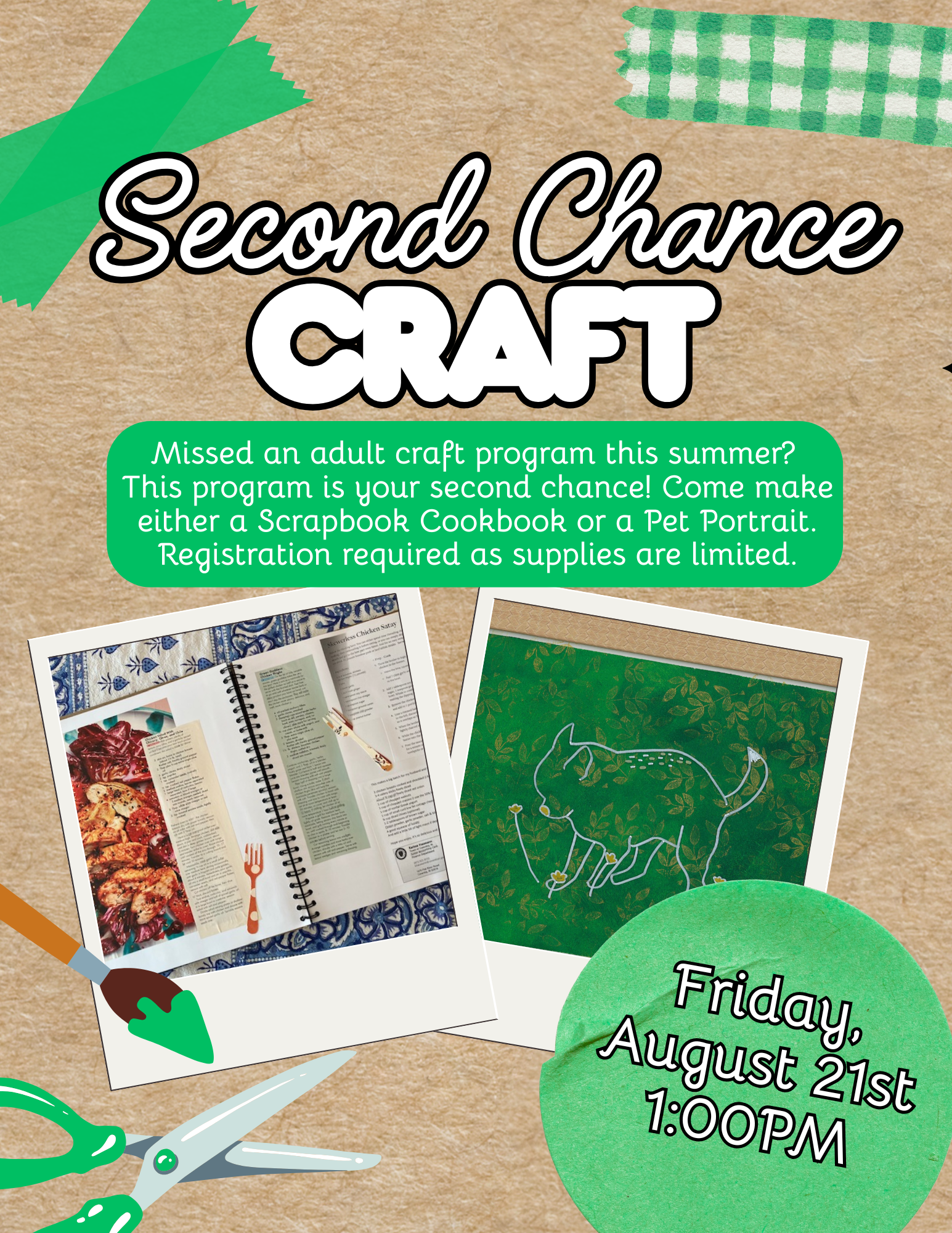 Second chance crafts at the Coventry Public Library