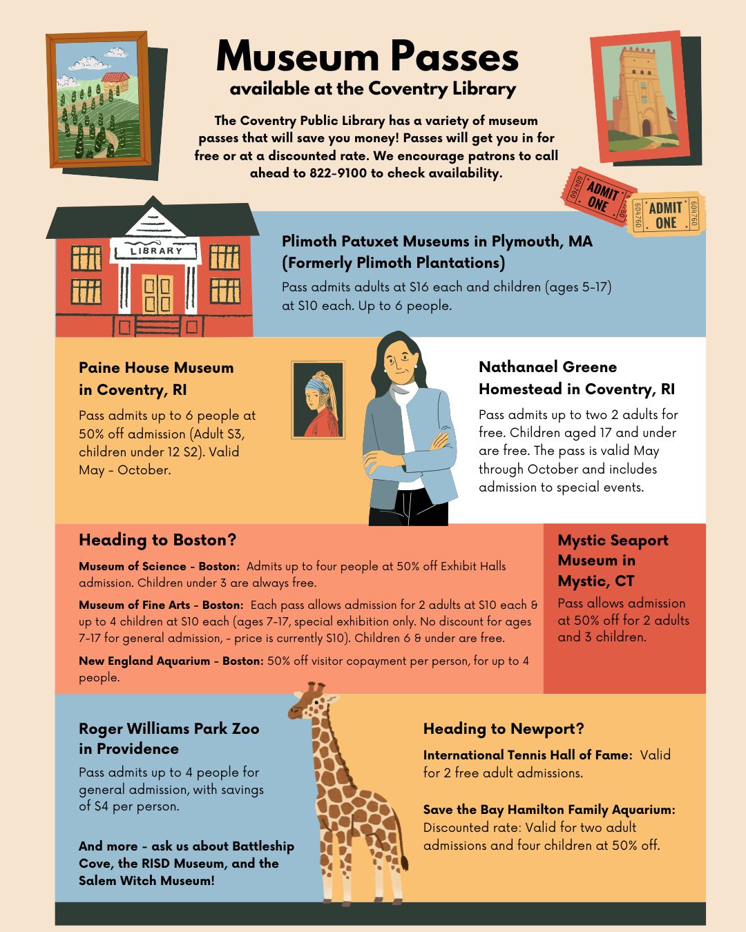 Museum Passes at the Coventry Library