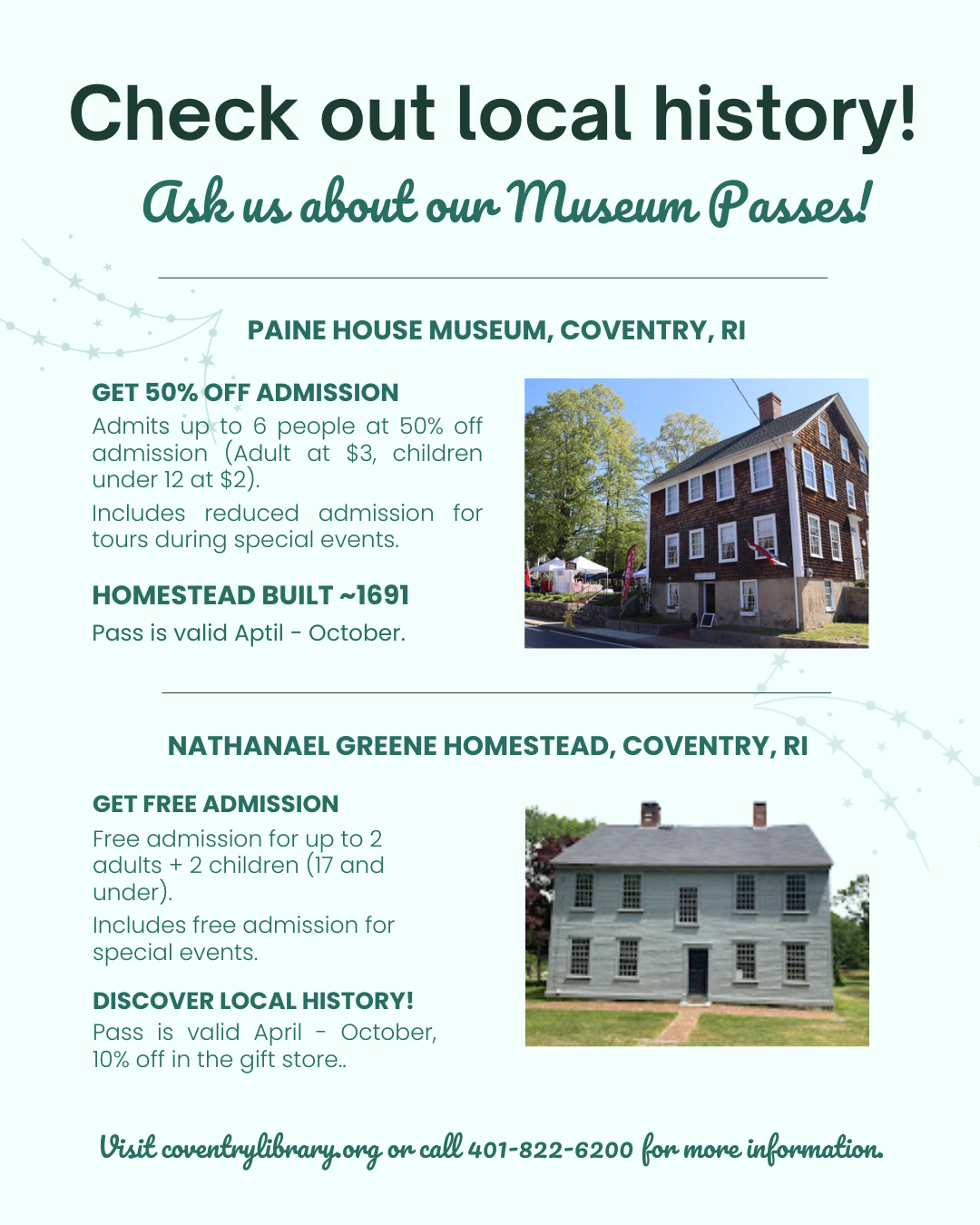 Museum Passes at the Coventry Library