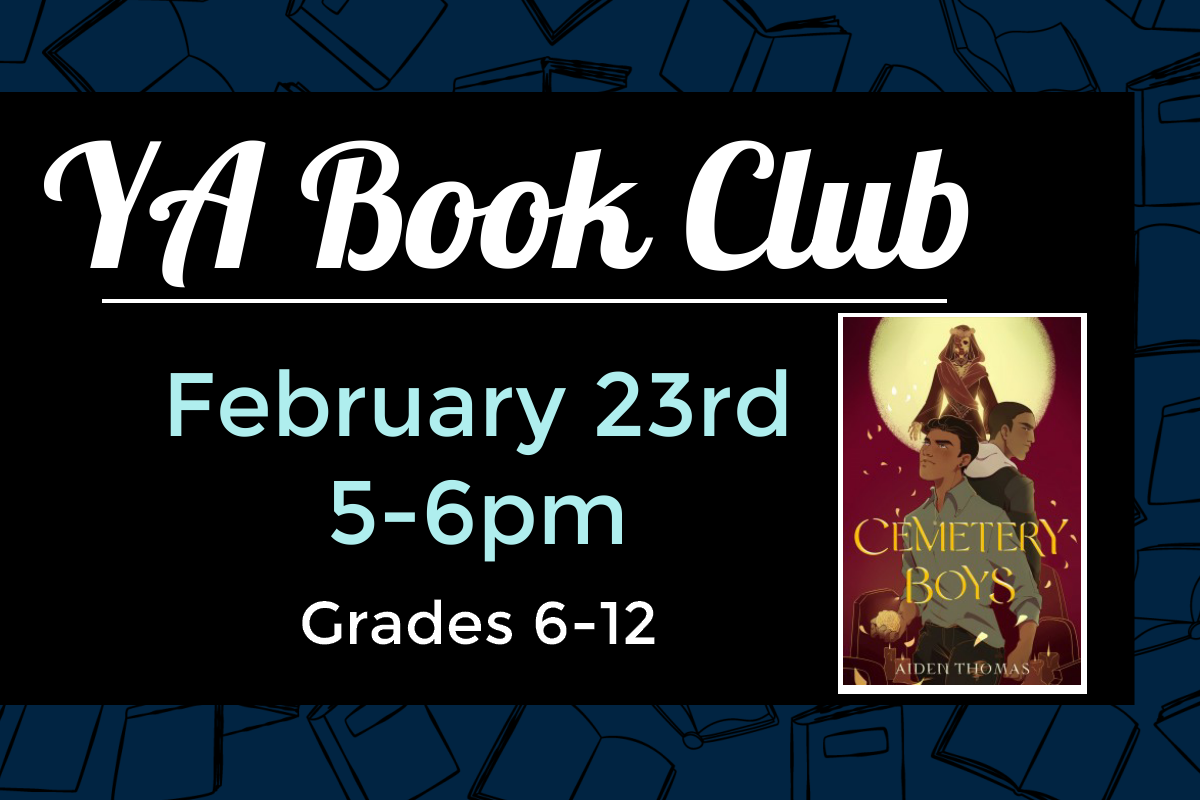 YA Book Group February 23rd 5-6pm