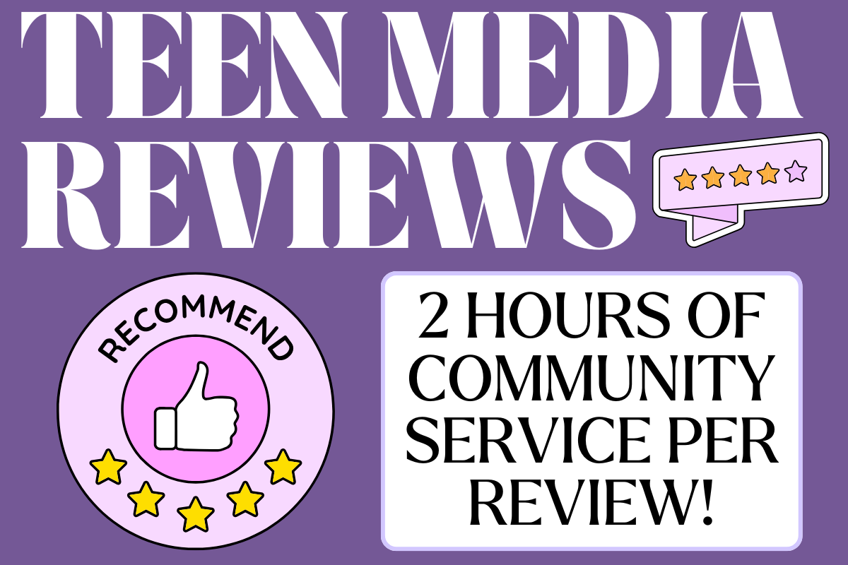 teen media reviews 2 hours of community service per review thumbs up with 5 stars