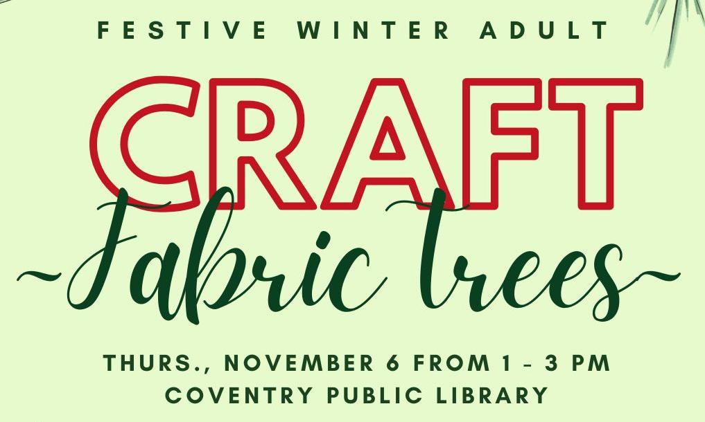 Adult Craft Afternoon at the Coventry Public Library