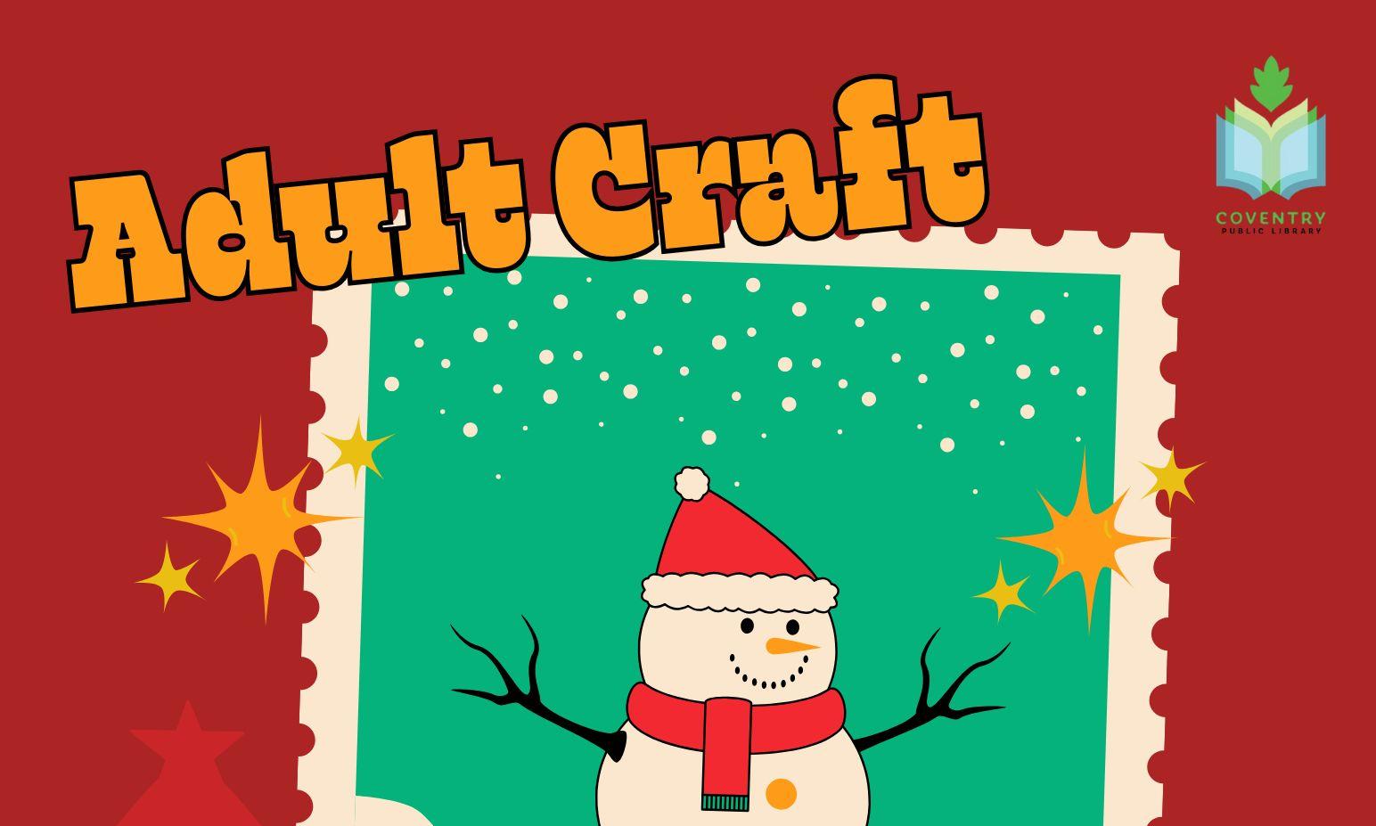 Free craft class for adults at the Coventry Public Library