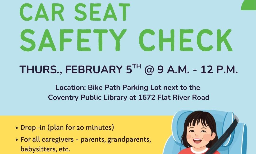 Car Seat Safety Check at the Coventry Public Library