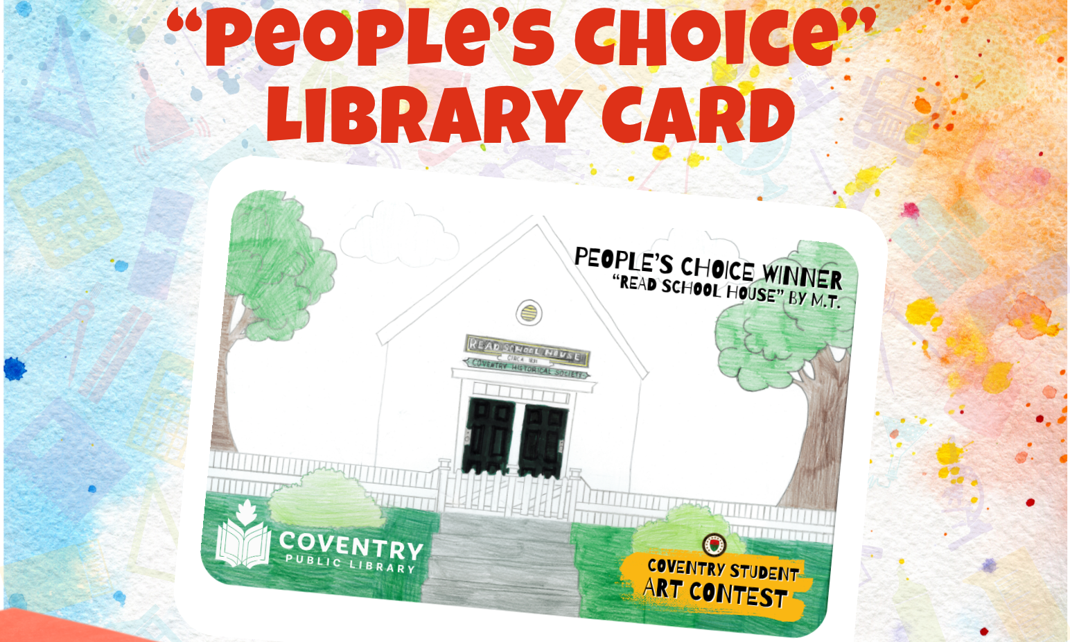 Special Edition library card available at the Coventry Public Library